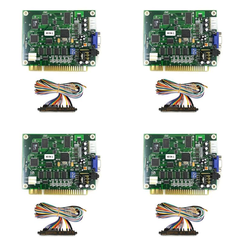 Usb Game Board Jamma - لوحة ألعاب أركيد X64A-4X متعددة الألعاب