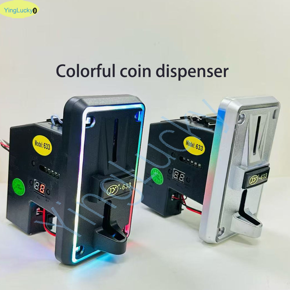 الملونة LED متعددة عملة متقبل  - مراجعة Coin Acceptor Selector وسعره